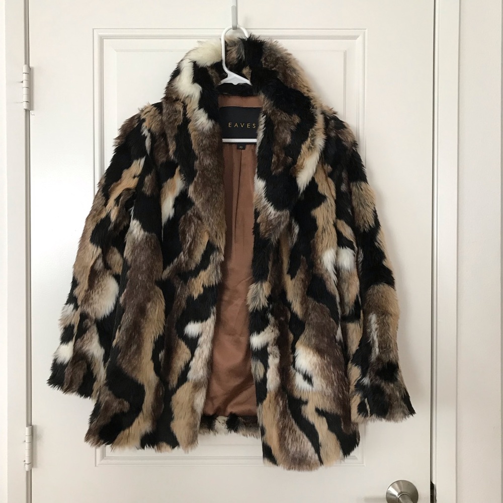 Eames faux fur coat